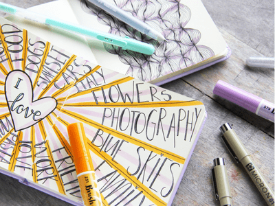 Creating a happiness journal - Royal Talens