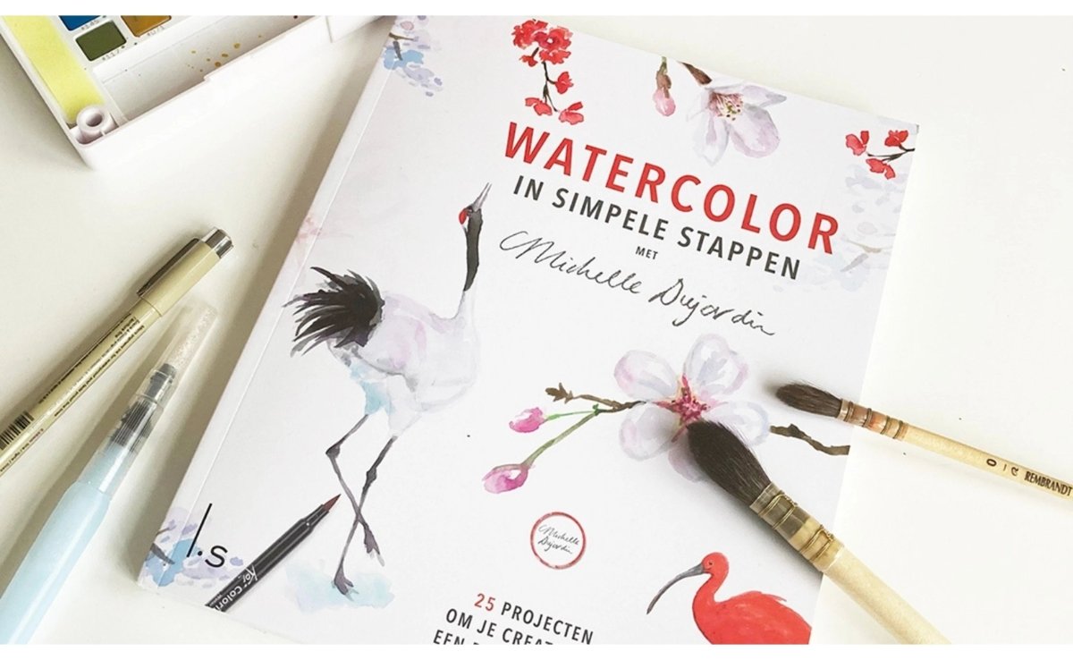 Painting a crane in watercolour - Royal Talens
