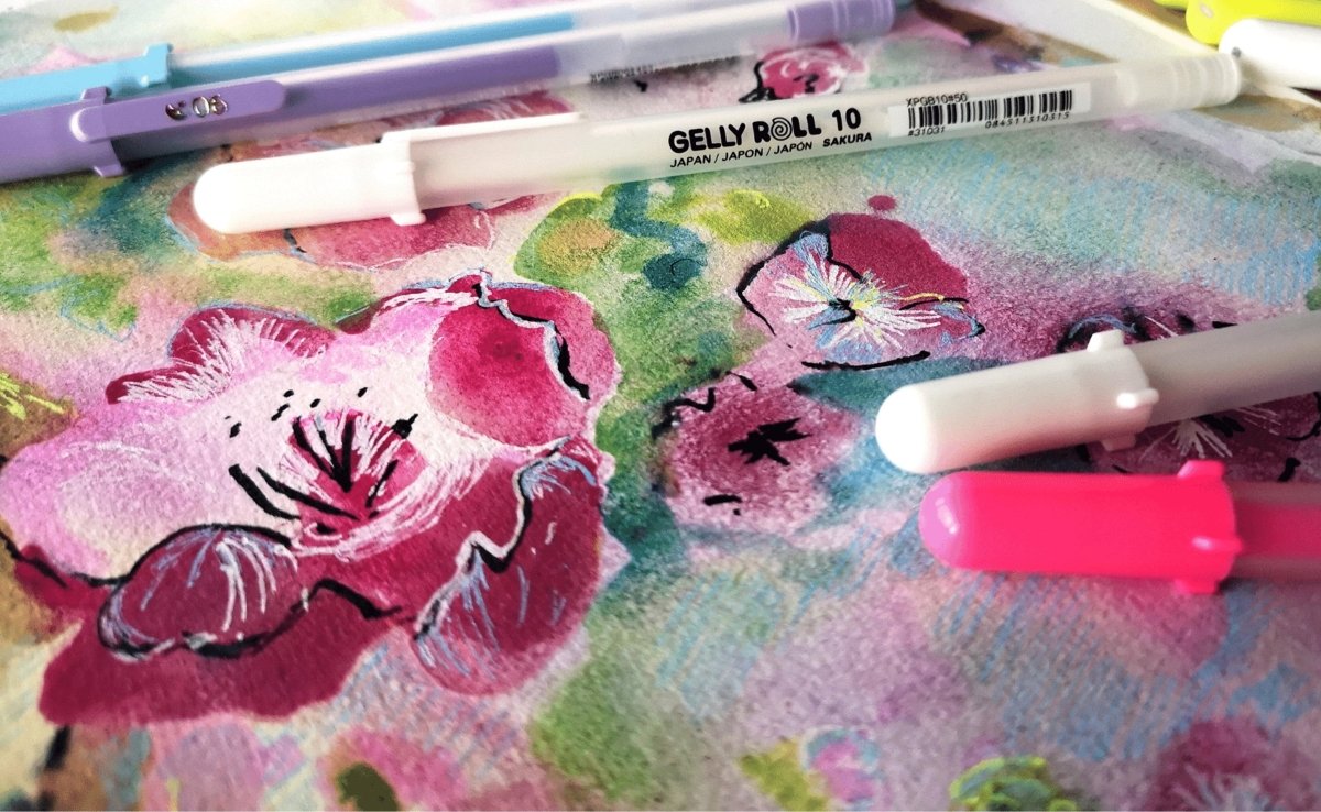 Loosely painted flowers - Royal Talens