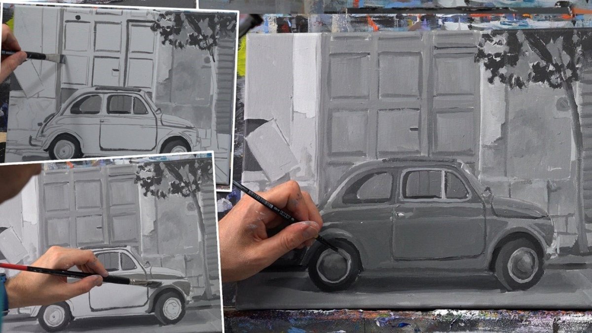 Grisaille (underpainting in greyscale) - Royal Talens