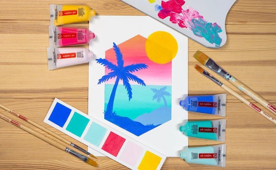 Summer illustration - Royal Talens