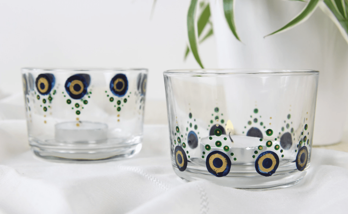 Paint your own tea light holder - Royal Talens