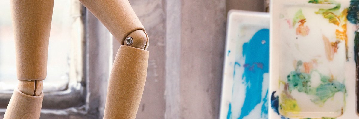 Wooden artist manikins