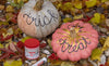 Painting Halloween pumpkins