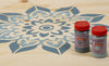 floral design on wood