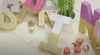 Painting papier-mâché letters